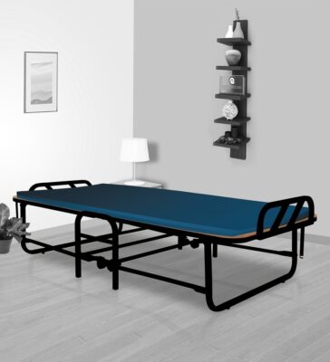 Freddie Roll-Away Single Bed in Black Finish